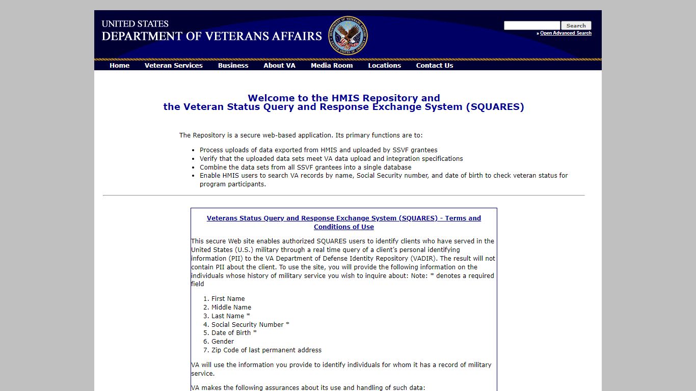 Repository - Veterans Affairs