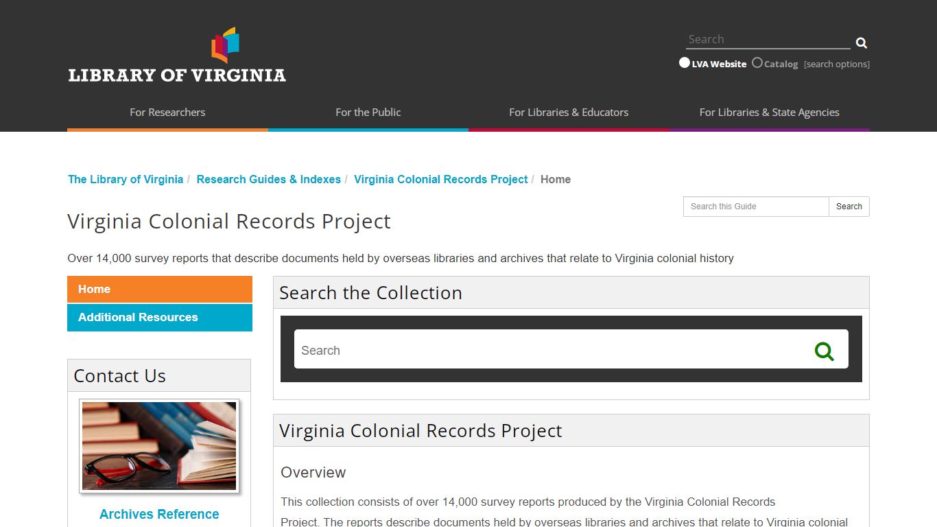 Home - Virginia Colonial Records Project - Research Guides & Indexes at ...